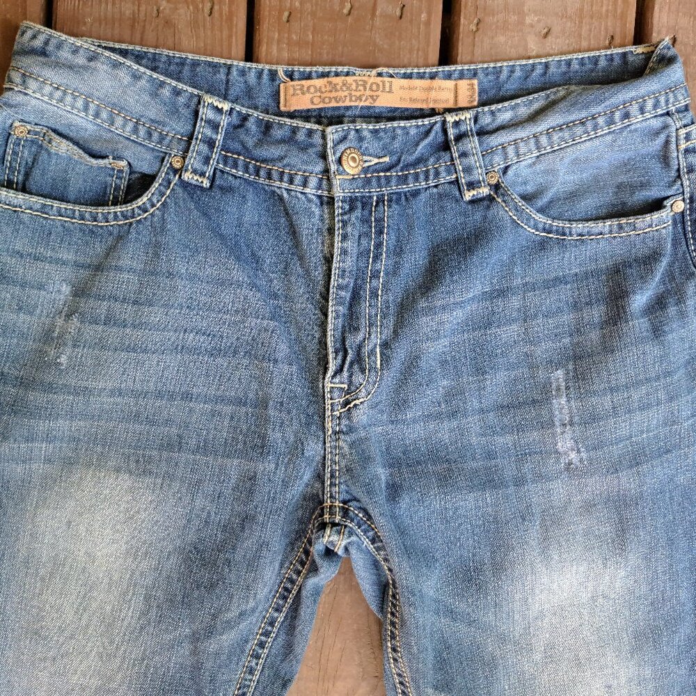 %Rock & Roll Cowboy Jeans Size 38x29 Altered Men / J3 - Picture 9 of 9